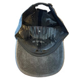 Bottom interior of hat on a white background