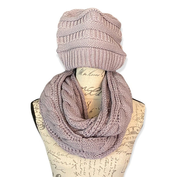 Beanie and scarf set