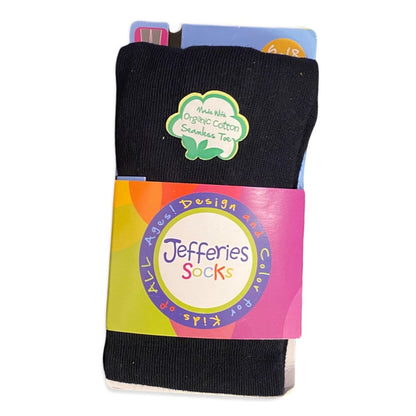Blue Socks with colorful packaging featuring 'Jefferies Socks' branding on a white background.