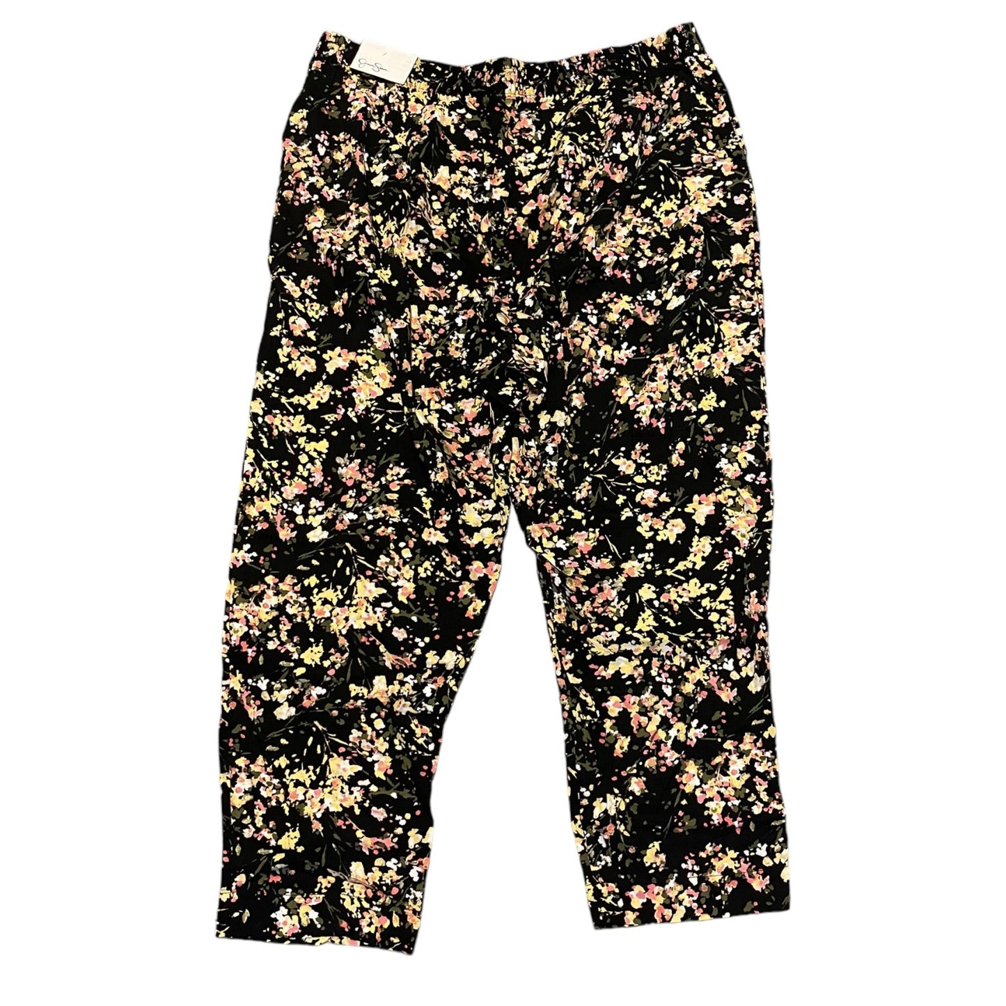 Back of Floral-patterned pants on a white background