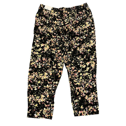 Back of Floral-patterned pants on a white background
