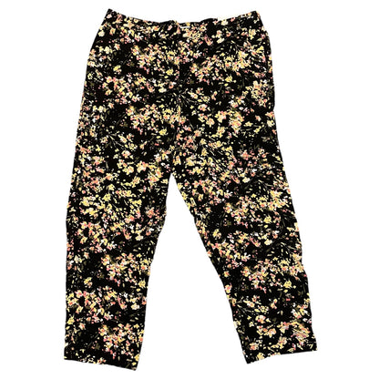 Front of Floral-patterned pants on a white background