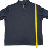 Length of blue Kirkland shirt
