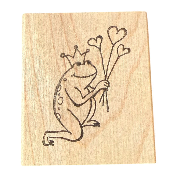 Front of frog stamp