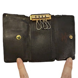 interior of black key wallet