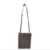 Purple epi purse laying flat front