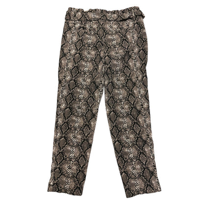 Back of Snakeskin patterned pants on a white background