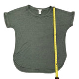 Length of green shirt