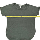 Pit to pit om green shirt