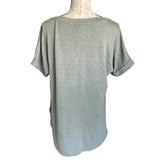 Back of green shirt