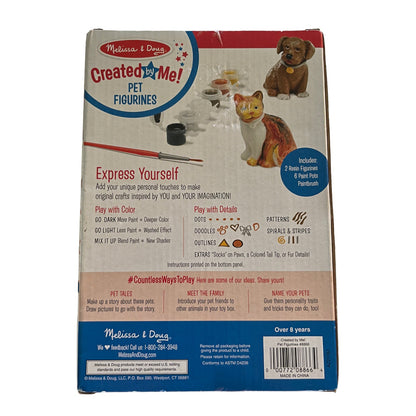 Melissa & Doug Created By Me Cat Dog Pet Figurines