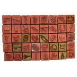 Back of mini stamps