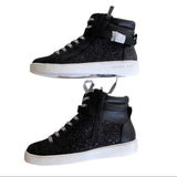 Side view 2 of black Michael Kors sneakers