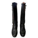 Front of black boots