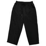 Front of black pants