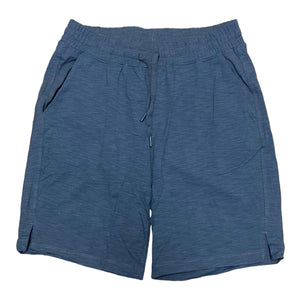 Front of blue shorts