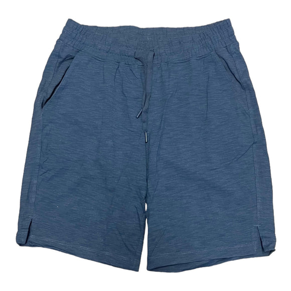 Front of blue shorts
