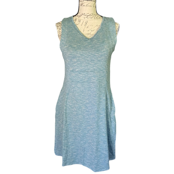 Front of blue dress