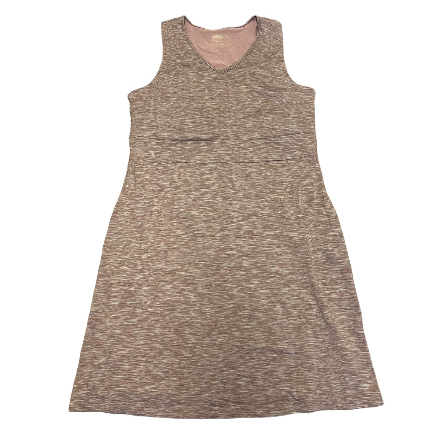 Purple sleeveless dress on a white background