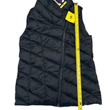Nicole Miller Dark Green Quilted Puffer Side Zip Vest Jacket Size Small