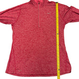 Length of red Nike shirt