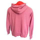 Back of red hoodie