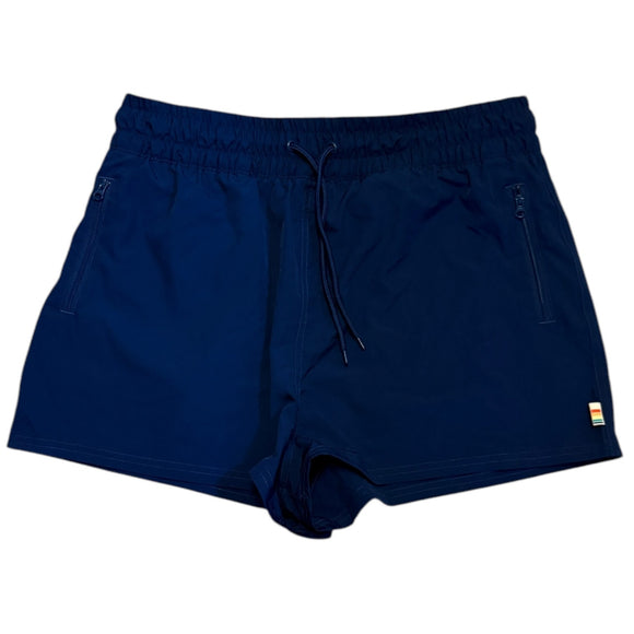 Front of blue shorts