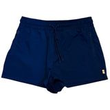 Front of blue shorts