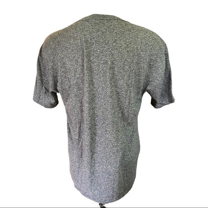 Back of Gray t-shirt on a white background