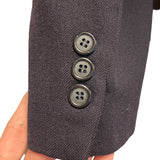 Button detail on jacket
