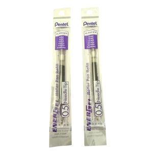 Front of 2 violet ink refills