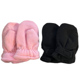 Pink and black gloves front and back 2
