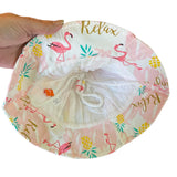 Interior of flamingo bucket hat