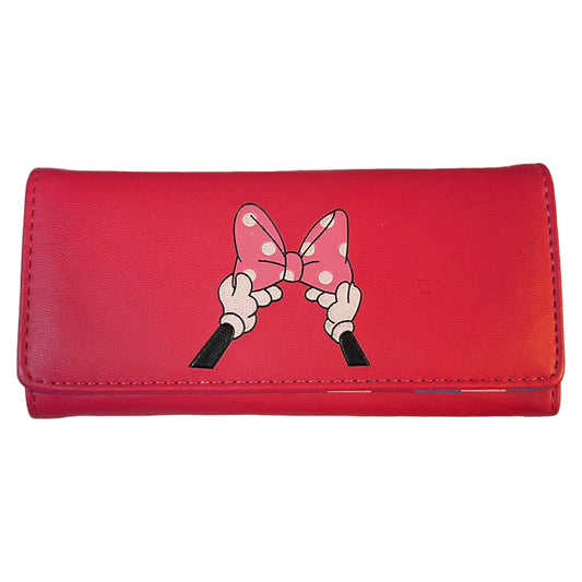 Front of pink wallet