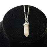 Side view of pink quartz