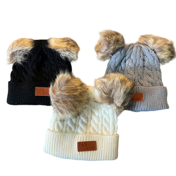 Front of 3 beanies