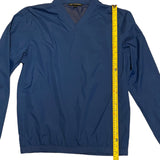Length of blue windbreaker