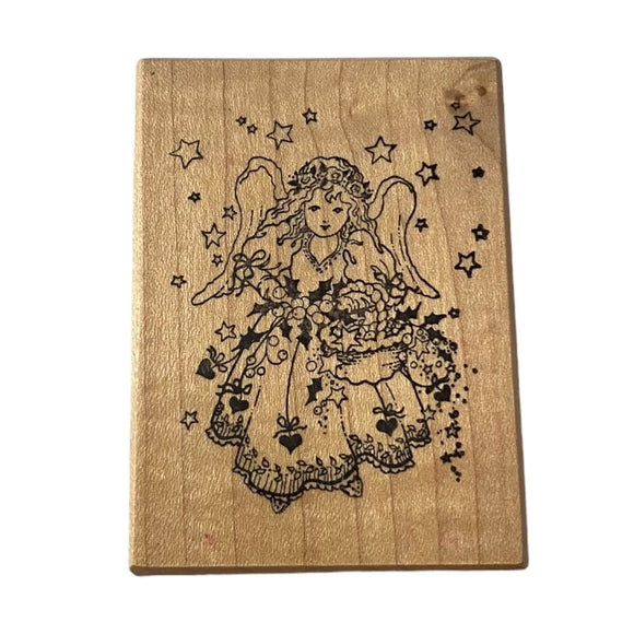 Front of angel stamp