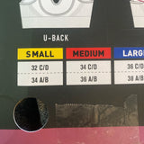 Sizing on back of box