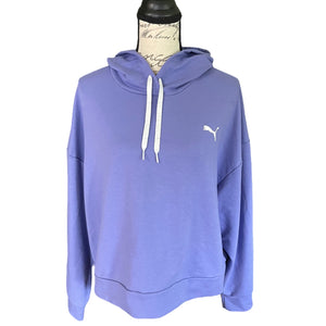 Front of purple puma hoodie