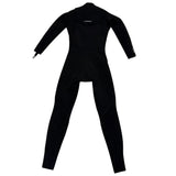 Back of Black wetsuit on a white background