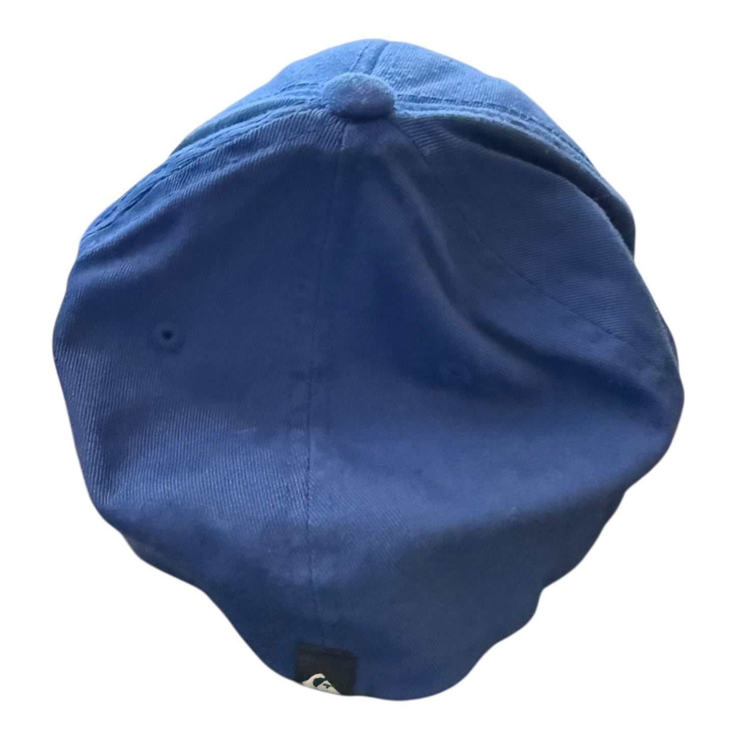 Top of Blue cap on a white background