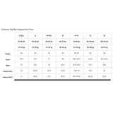 Quiksilver Big Boys' Apparel Size Chart on a white background