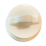 Top of ceramic jar on a white background