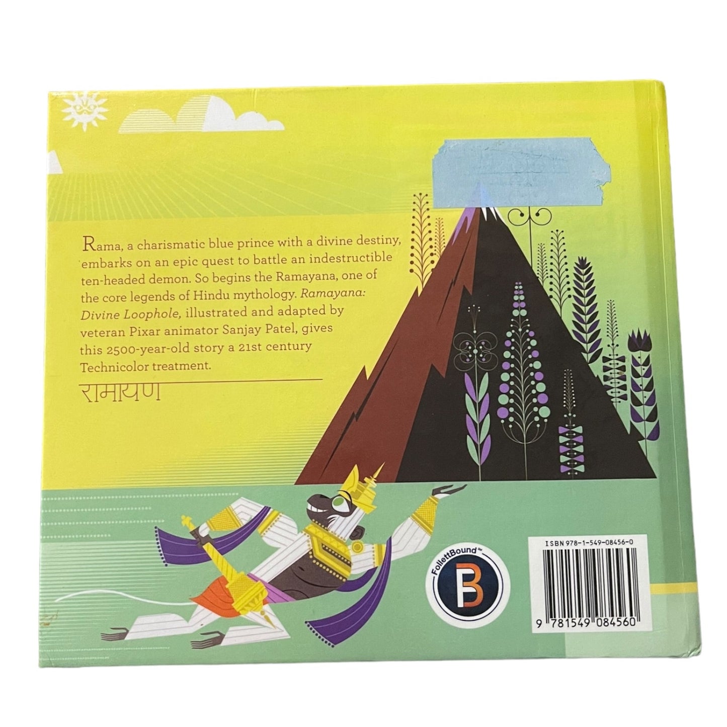 Book cover with colorful illustrations and text on a white background