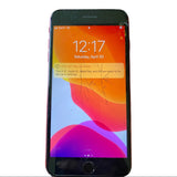 Front of red iphone