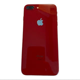 Back of red iphone