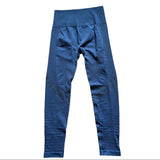 Front of blue leggings