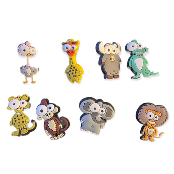 8 Animal shoe charms