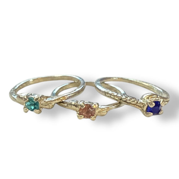 3 ring set front view